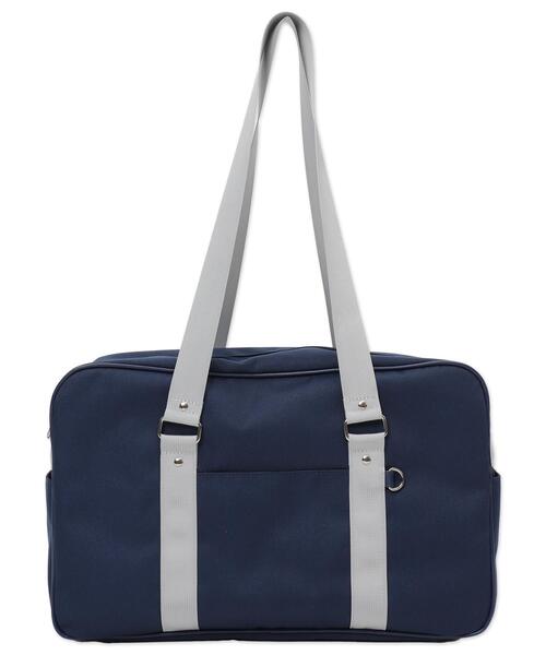 WEGO（ウィゴー）の「WEGO/スクールバッグ（トートバッグ・レディース・ネイビー・FREE）」の4枚目の写真