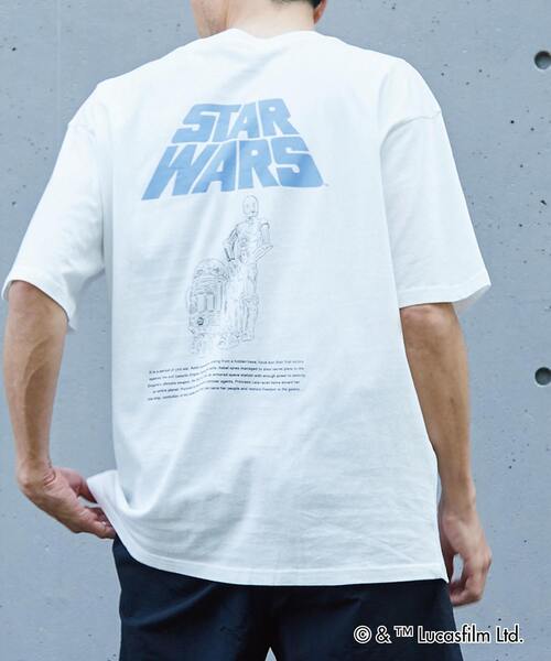MASTER FRAME（マスターフレーム ）の「MASTER FRAME / STARWARS / ホワイトTシャツ（Tシャツ/カットソー・メンズ・ホワイト系その他3/ホワイト系その他/ホワイト系その他2・1/2/3/4）」の2枚目の写真