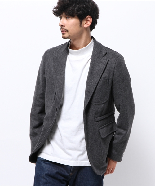 美品 キャプテンサンシャイン × シップス トラベラージャケット L ネイビー 美品】 KAPTAIN SUNSHINE / SHIPS 別注 トラベラージャケット