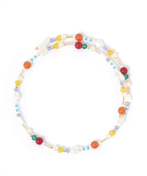 niko and...(ニコアンド)の「Wビーズチョーカー(チョーカー・レディース・その他/その他1/その他2/グレー/ブラック/ホワイト/シルバーグレー・0)」の7枚目の写真