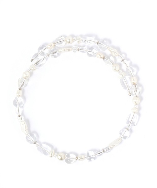 niko and...(ニコアンド)の「Wビーズチョーカー(チョーカー・レディース・その他/その他1/その他2/グレー/ブラック/ホワイト/シルバーグレー・0)」の5枚目の写真