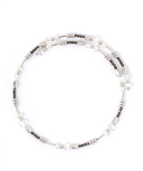 niko and...(ニコアンド)の「Wビーズチョーカー(チョーカー・レディース・その他/その他1/その他2/グレー/ブラック/ホワイト/シルバーグレー・0)」の3枚目の写真