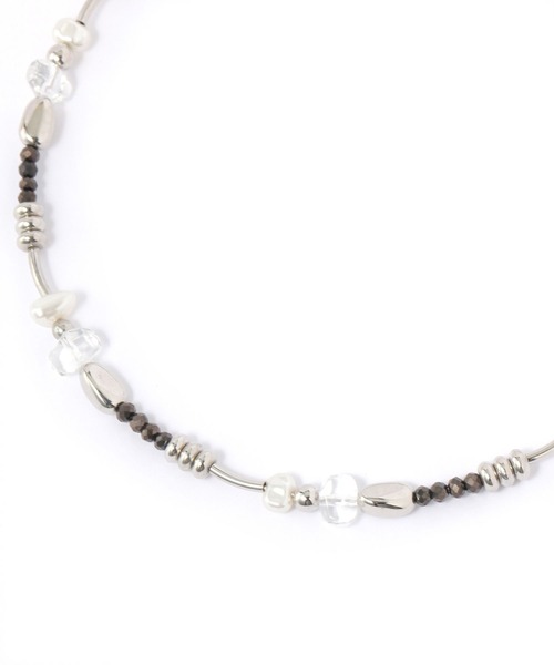niko and...(ニコアンド)の「Wビーズチョーカー(チョーカー・レディース・その他/その他1/その他2/グレー/ブラック/ホワイト/シルバーグレー・0)」の9枚目の写真