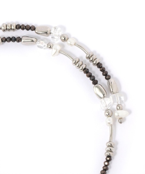 niko and...(ニコアンド)の「Wビーズチョーカー(チョーカー・レディース・その他/その他1/その他2/グレー/ブラック/ホワイト/シルバーグレー・0)」の10枚目の写真