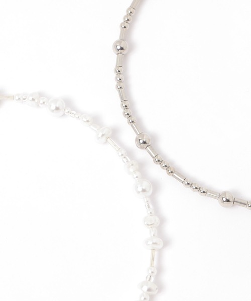 niko and...(ニコアンド)の「Wビーズチョーカー(チョーカー・レディース・その他/その他1/その他2/グレー/ブラック/ホワイト/シルバーグレー・0)」の13枚目の写真