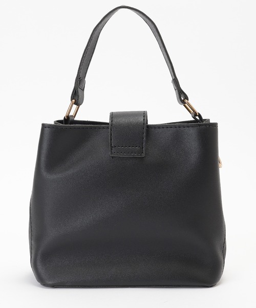 Lace Ladies(レースレディース)の「ロゴ ショルダー付き 配色 スクエア ハンドバッグ(ハンドバッグ・レディース・ブラック/ベージュ/ブラウン・FREE)」の6枚目の写真
