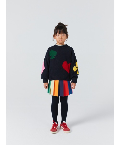 BOBO CHOSES(ボボショーズ)の「Bobo Joker jacquard turtle neck jumper(ニット/セーター・キッズ・ダークネイビー・6-7YEAR/4-5YEAR/2-3YEAR/8-9y/10-11y/12-13y)」の2枚目の写真