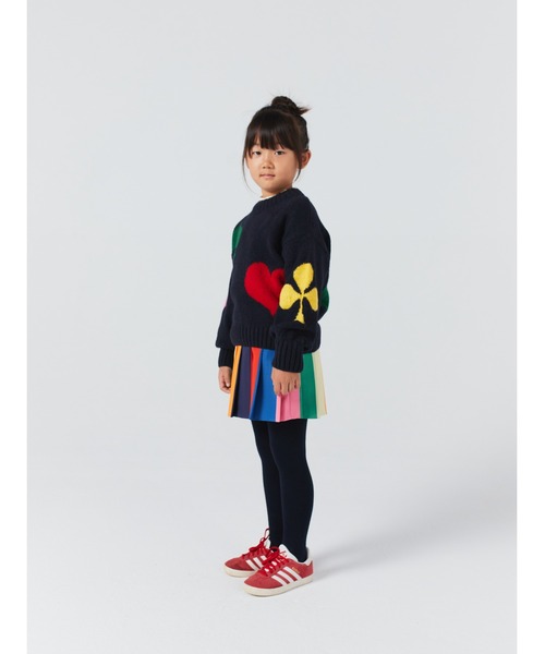 BOBO CHOSES(ボボショーズ)の「Bobo Joker jacquard turtle neck jumper(ニット/セーター・キッズ・ダークネイビー・6-7YEAR/4-5YEAR/2-3YEAR/8-9y/10-11y/12-13y)」の3枚目の写真
