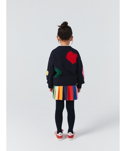 BOBO CHOSES(ボボショーズ)の「Bobo Joker jacquard turtle neck jumper(ニット/セーター・キッズ・ダークネイビー・6-7YEAR/4-5YEAR/2-3YEAR/8-9y/10-11y/12-13y)」の4枚目の写真