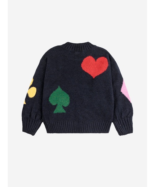 BOBO CHOSES(ボボショーズ)の「Bobo Joker jacquard turtle neck jumper(ニット/セーター・キッズ・ダークネイビー・6-7YEAR/4-5YEAR/2-3YEAR/8-9y/10-11y/12-13y)」の6枚目の写真
