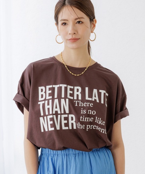 Elura（エルーラ）の「ロゴゆるＴシャツ / 579969（Tシャツ/カットソー・レディース・ダークブラウン/ホワイト/ブラック・FREE）」の5枚目の写真