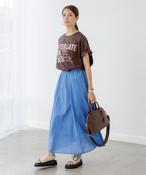 Elura（エルーラ）の「ロゴゆるＴシャツ / 579969（Tシャツ/カットソー・レディース・ダークブラウン/ホワイト/ブラック・FREE）」の22枚目の写真