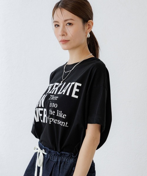 Elura（エルーラ）の「ロゴゆるＴシャツ / 579969（Tシャツ/カットソー・レディース・ダークブラウン/ホワイト/ブラック・FREE）」の19枚目の写真