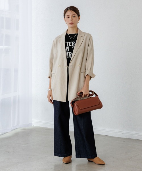 Elura（エルーラ）の「ロゴゆるＴシャツ / 579969（Tシャツ/カットソー・レディース・ダークブラウン/ホワイト/ブラック・FREE）」の15枚目の写真