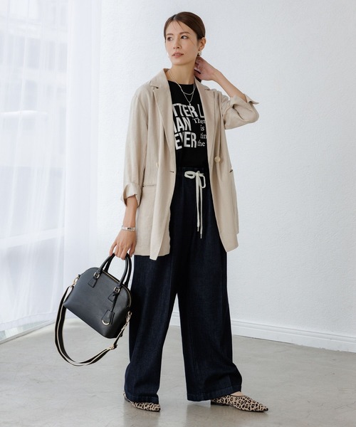 Elura（エルーラ）の「ロゴゆるＴシャツ / 579969（Tシャツ/カットソー・レディース・ダークブラウン/ホワイト/ブラック・FREE）」の14枚目の写真