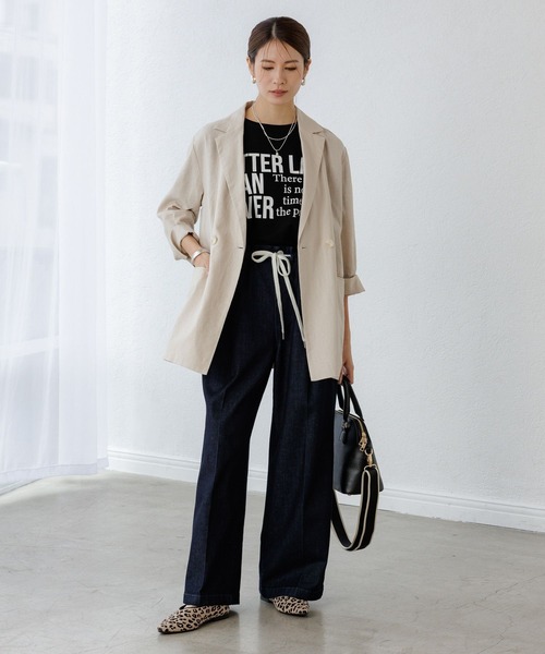 Elura（エルーラ）の「ロゴゆるＴシャツ / 579969（Tシャツ/カットソー・レディース・ダークブラウン/ホワイト/ブラック・FREE）」の13枚目の写真