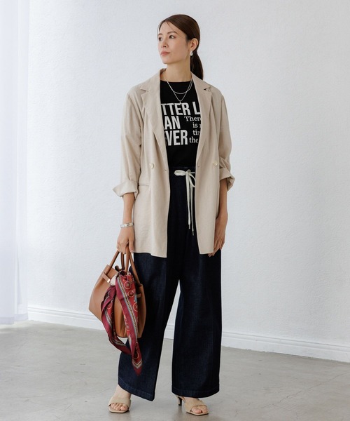 Elura（エルーラ）の「ロゴゆるＴシャツ / 579969（Tシャツ/カットソー・レディース・ダークブラウン/ホワイト/ブラック・FREE）」の11枚目の写真