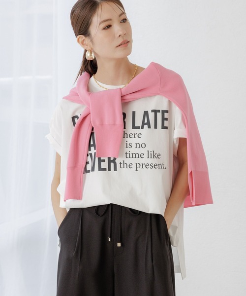 Elura（エルーラ）の「ロゴゆるＴシャツ / 579969（Tシャツ/カットソー・レディース・ダークブラウン/ホワイト/ブラック・FREE）」の10枚目の写真