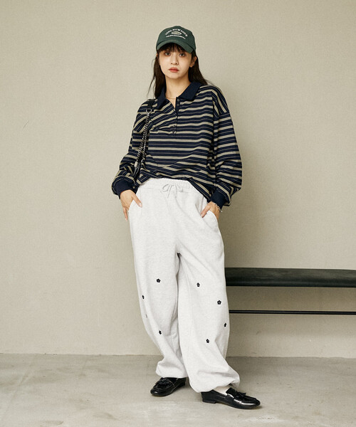 セール】MARY QUANT × PUBLUX/マリークワント フラワーモチーフ 刺繍