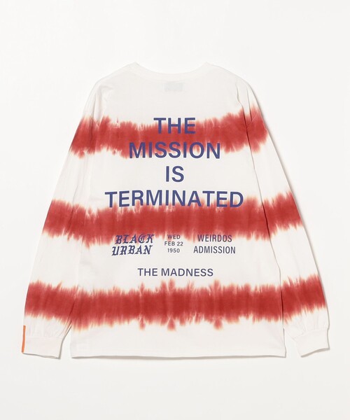 Black Weirdos(ブラックウィドウ)の「BLACK WEIRDOS / Tiedye Border LS Tee(Tシャツ/カットソー・メンズ・ホワイト・XL/L/M)」の5枚目の写真