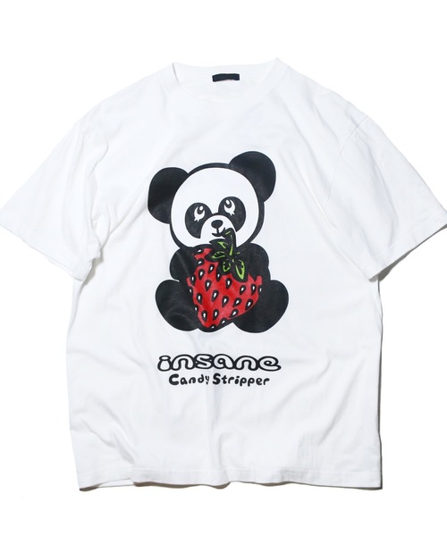 NATAL DESIGN(ネイタルデザイン)の「STRAWBERRY PEPE BIG TEE(Tシャツ/カットソー・メンズ・ブラック/ホワイト・FREE)」の1枚目の写真