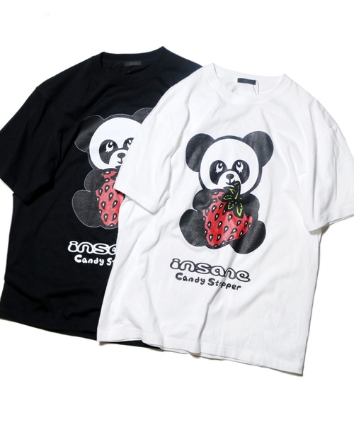 NATAL DESIGN(ネイタルデザイン)の「STRAWBERRY PEPE BIG TEE(Tシャツ/カットソー・メンズ・ブラック/ホワイト・FREE)」の4枚目の写真