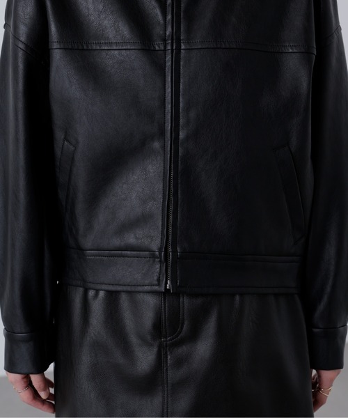 FREE'S MART(フリーズマート)の「◆合皮ジップアップブルゾン(ブルゾン・レディース・ベージュ系その他/ブラウン/ブラック/ブラウン系その他・SMALL/MEDIUM)」の11枚目の写真