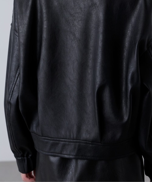 FREE'S MART(フリーズマート)の「◆合皮ジップアップブルゾン(ブルゾン・レディース・ベージュ系その他/ブラウン/ブラック/ブラウン系その他・SMALL/MEDIUM)」の12枚目の写真