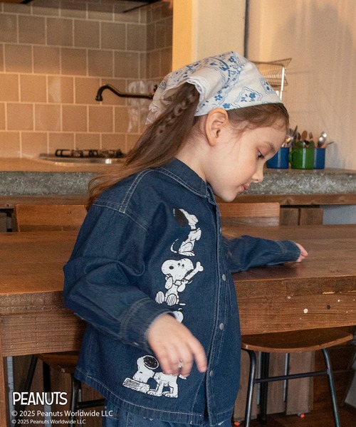 PEANUTS(ピーナッツ)の「【ピーナッツ75周年】×ブランシェス デニムシャツ(シャツ/ブラウス・キッズ・サックスブルー・110/100/120/130)」の15枚目の写真