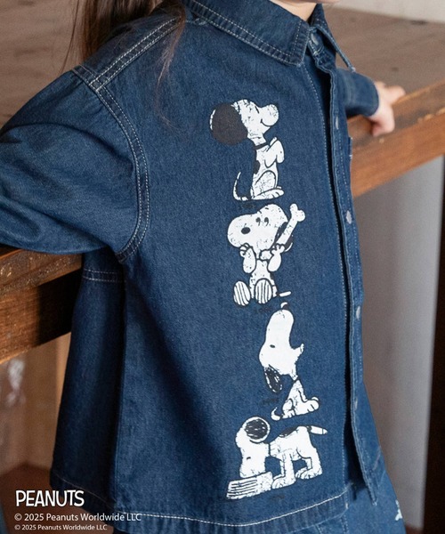 PEANUTS(ピーナッツ)の「【ピーナッツ75周年】×ブランシェス デニムシャツ(シャツ/ブラウス・キッズ・サックスブルー・110/100/120/130)」の14枚目の写真