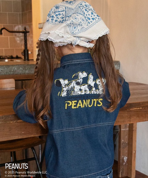 PEANUTS(ピーナッツ)の「【ピーナッツ75周年】×ブランシェス デニムシャツ(シャツ/ブラウス・キッズ・サックスブルー・110/100/120/130)」の13枚目の写真