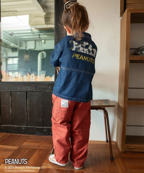 PEANUTS(ピーナッツ)の「【ピーナッツ75周年】×ブランシェス デニムシャツ(シャツ/ブラウス・キッズ・サックスブルー・110/100/120/130)」の10枚目の写真