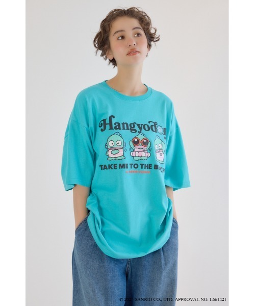 RODEO CROWNS WIDE BOWL（ロデオクラウンズワイドボウル）の「(サンリオキャラクターズ)ビーチハンギョドンTシャツ（Tシャツ/カットソー・レディース・ホワイト系その他/オフホワイト/ブラック/ライトブルー・FREE）」の13枚目の写真