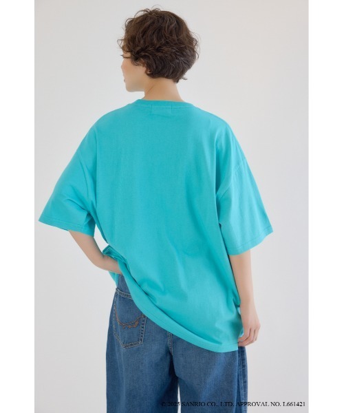 RODEO CROWNS WIDE BOWL（ロデオクラウンズワイドボウル）の「(サンリオキャラクターズ)ビーチハンギョドンTシャツ（Tシャツ/カットソー・レディース・ホワイト系その他/オフホワイト/ブラック/ライトブルー・FREE）」の15枚目の写真