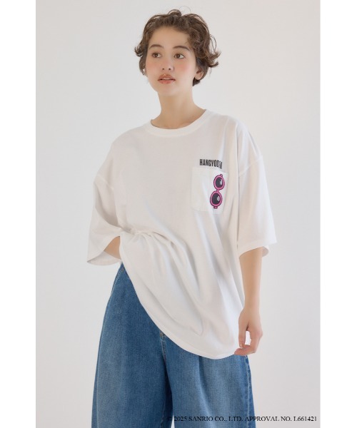 RODEO CROWNS WIDE BOWL（ロデオクラウンズワイドボウル）の「(サンリオキャラクターズ)ビーチハンギョドンTシャツ（Tシャツ/カットソー・レディース・ホワイト系その他/オフホワイト/ブラック/ライトブルー・FREE）」の19枚目の写真