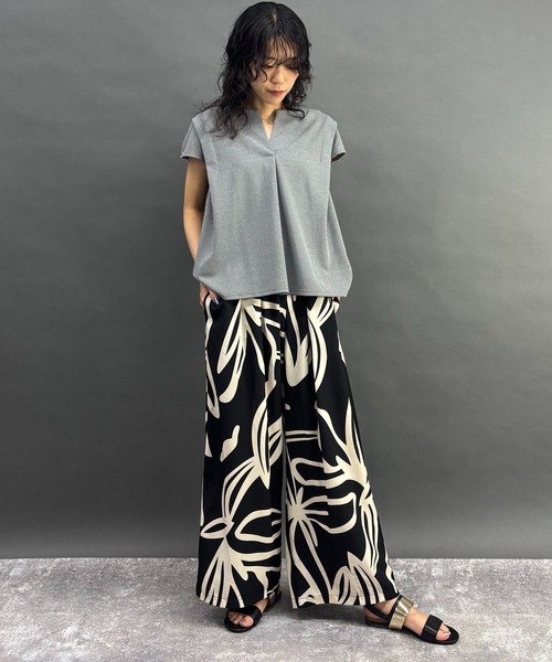 NICOLE white(ニコルホワイト)の「杢ジャガードプルオーバー(Tシャツ/カットソー・レディース・チャコール/グレー・FREE)」の17枚目の写真