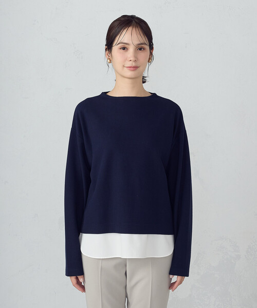 COMME CA ISM(コムサイズム)の「【セットアイテム】ボトルネックカットソー+タンクトップ(Tシャツ/カットソー・レディース・ネイビー/アイボリー/チャコール・MEDIUM/LARGE)」の16枚目の写真