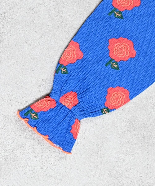 MARKEY'S(マーキーズ)の「総柄ワッフルペプラムカットソー(Tシャツ/カットソー・キッズ・杢グレー/レッド系その他/ブラウン系その他/ブラック系その他・150/140/130/120/110/100/90/80)」の22枚目の写真