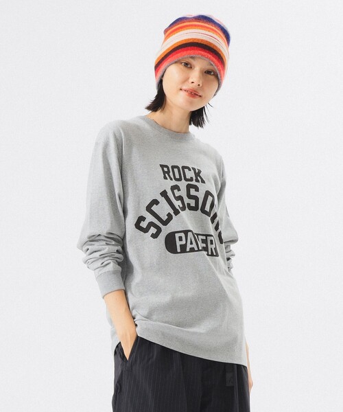 BEAMS BOY（ビームスボーイ）の「【1/15再値下げ】【別注】SCREEN STARS / プリント ロングスリーブ Tシャツ（Tシャツ/カットソー・レディース・ホワイト/ネイビー/グレー・ONE SIZE）」の3枚目の写真