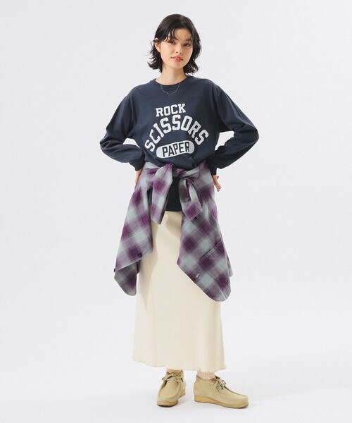 BEAMS BOY（ビームスボーイ）の「【1/15再値下げ】【別注】SCREEN STARS / プリント ロングスリーブ Tシャツ（Tシャツ/カットソー・レディース・ホワイト/ネイビー/グレー・ONE SIZE）」の19枚目の写真