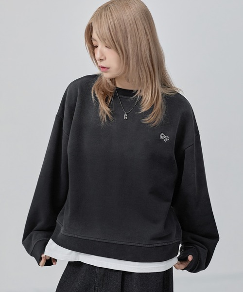 サンフェードコンパクトクルーネックヘビーウェイトスウェット