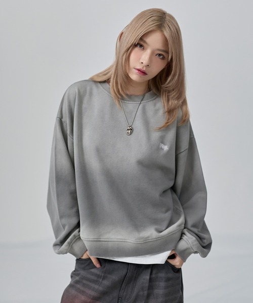 MSG（エムエスジー）の「サンフェードコンパクトクルーネックヘビーウェイトスウェット【UNISEX】（スウェット・メンズ・ブラック系/ブラウン/レッド/ブラック/ブルーグレー/ワイン/グレー/アッシュ・S/M/L/XL）」の10枚目の写真