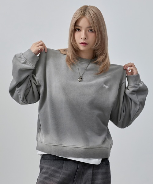 MSG（エムエスジー）の「サンフェードコンパクトクルーネックヘビーウェイトスウェット【UNISEX】（スウェット・メンズ・ブラック系/ブラウン/レッド/ブラック/ブルーグレー/ワイン/グレー/アッシュ・S/M/L/XL）」の11枚目の写真