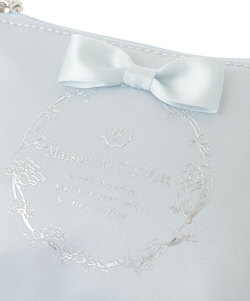 Maison de FLEUR(メゾンドフルール)の「サテンリボンティッシュケース(ポーチ・レディース・ライトブルー/ライトピンク/ブラック/ピンク・FREE)」の13枚目の写真