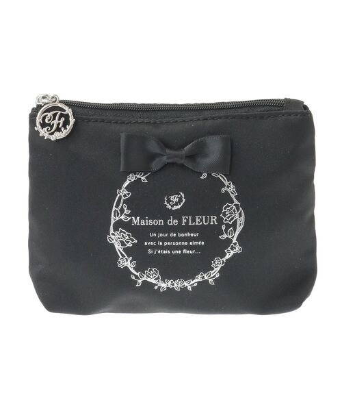 Maison de FLEUR(メゾンドフルール)の「サテンリボンティッシュケース(ポーチ・レディース・ライトブルー/ライトピンク/ブラック/ピンク・FREE)」の17枚目の写真