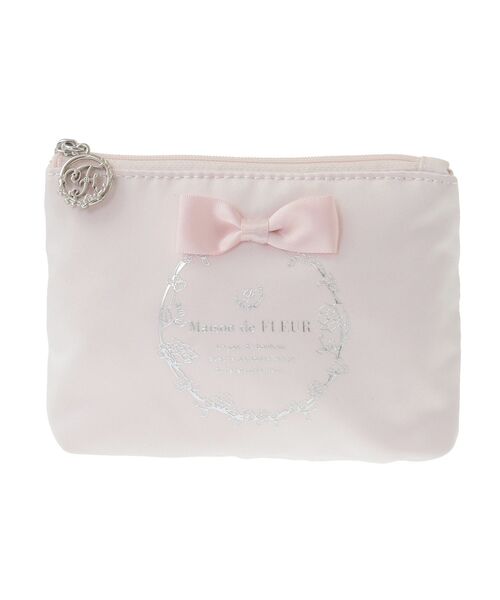 Maison de FLEUR(メゾンドフルール)の「サテンリボンティッシュケース(ポーチ・レディース・ライトブルー/ライトピンク/ブラック/ピンク・FREE)」の19枚目の写真