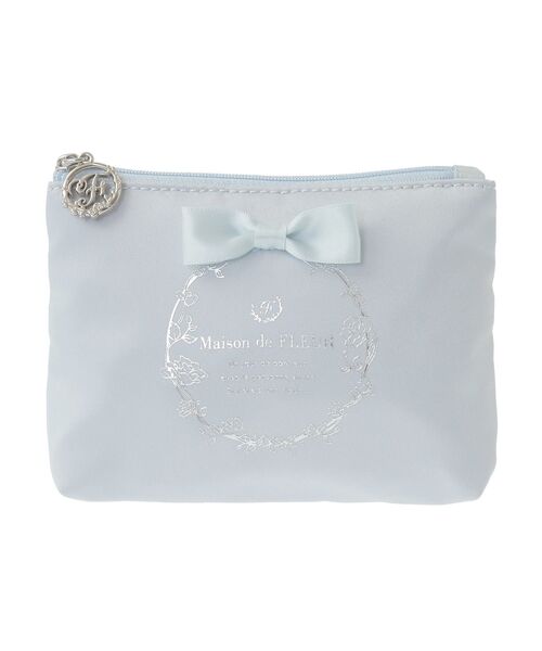 Maison de FLEUR(メゾンドフルール)の「サテンリボンティッシュケース(ポーチ・レディース・ライトブルー/ライトピンク/ブラック/ピンク・FREE)」の20枚目の写真