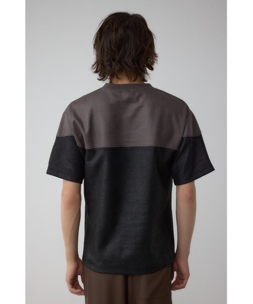 AZUL by moussy（アズールバイマウジー）の「フェイクスウェードパネル切替トップス（Tシャツ/カットソー・メンズ・ブラウン系その他/グレー系その他/ブルー系その他3・MEDIUM/LARGE）」の18枚目の写真