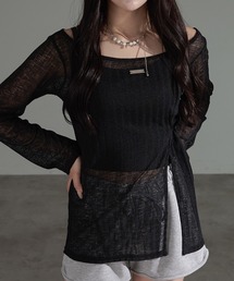 スリット入りワンショルトップス【ZOZOTOWN限定アイテム】