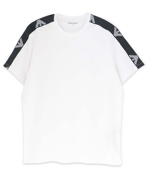 EMPORIO ARMANI(エンポリオアルマーニ)の「EMPORIO ARMANI TEXTURED LOGOBAND CREW NECK T-SHIRT 半袖Tシャツ EUサイズ 54007737(ルームウェア/パジャマ・メンズ・ネイビー/ホワイト/ブラック・L/M)」の1枚目の写真